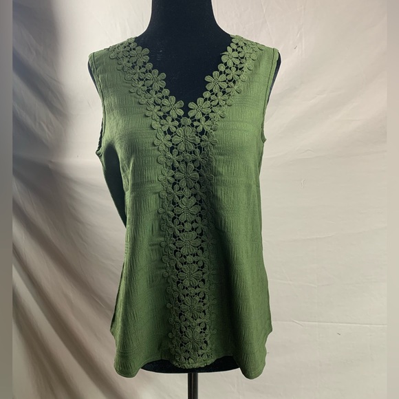 Boho Flower Lace Insert Blouse - Picture 6 of 6
